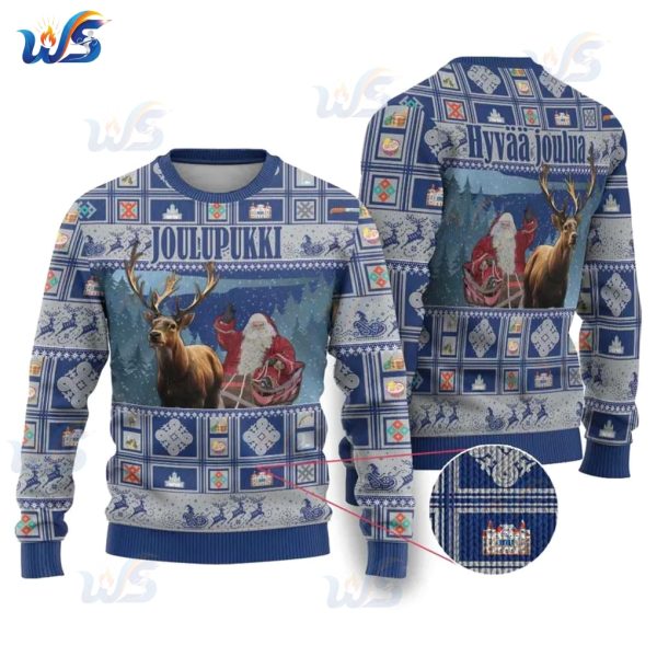 Finland Joulupukki Christmas Ugly Christmas Sweater