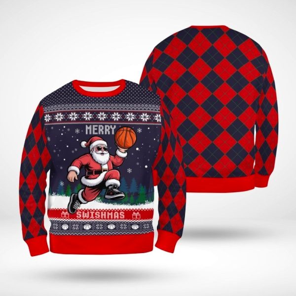 Merry Swishmas Ugly Christmas Sweater