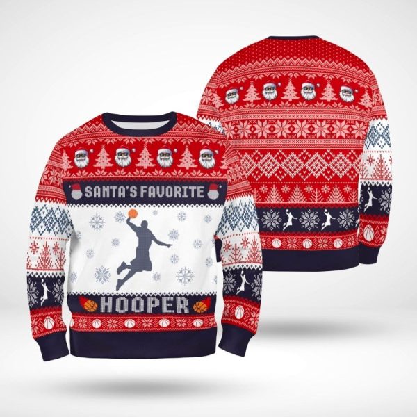 Santa Favorite Hooper Ugly Christmas Sweater