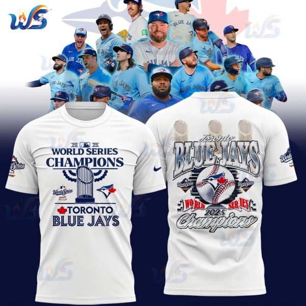 2025 World Series Champions Blue Jays White Limited T-Shirt, Hoodie, Zip Hoodie