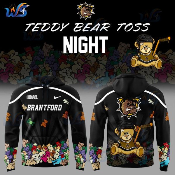 Brantford Bulldogs 2025 Teddy Bear Toss Hoodie