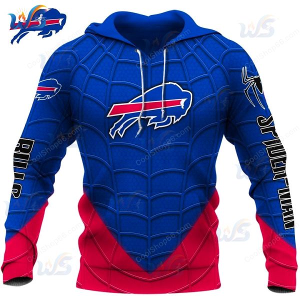 Buffalo Bills x Spider Man 2025 Excellent Design Hoodie