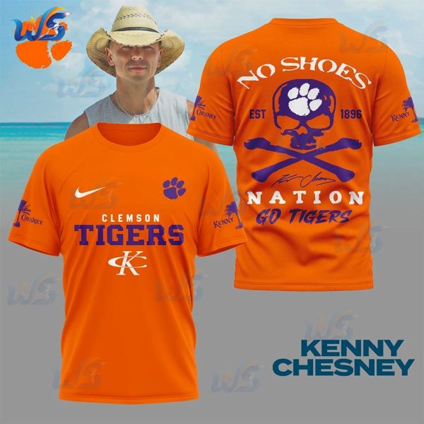 Clemson Tigers X Kenny Chesney “No Shoes Nation” Roll Tide Fan T-Shirt