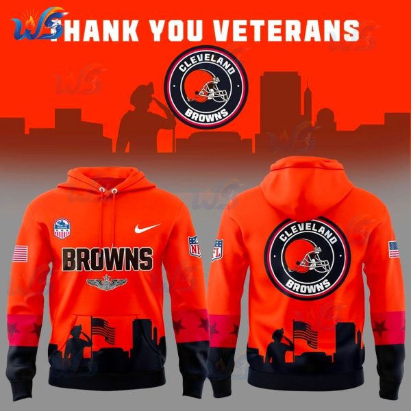 Cleveland Browns Veterans Day Game 2025 New Hoodie