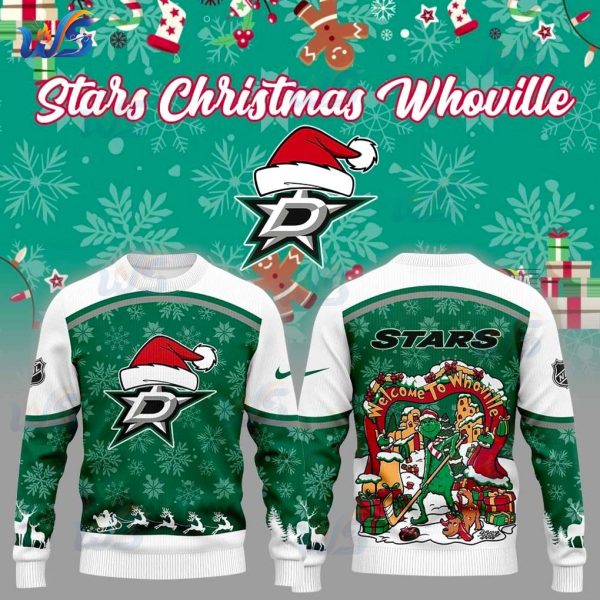 Dallas Stars 2025 Whoville Christmas Ugly Sweater