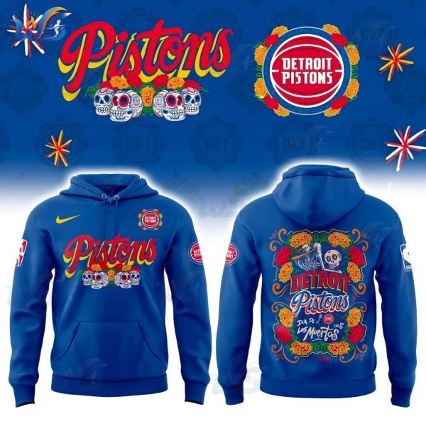 Detroit Pistons x Dia De Los Muertos 2025 Limited Edition Hoodie, T-Shirt