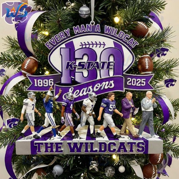 Every Man A Wildcat 130th K-State Wildcats Ornament