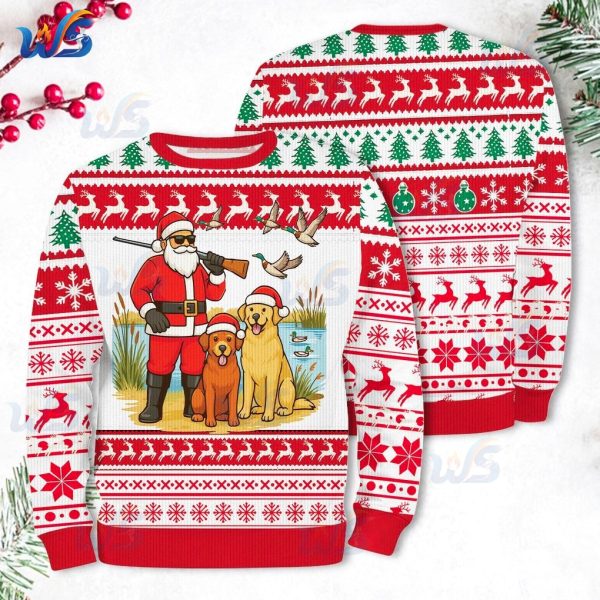 Funny Santa Duck Christmas Ugly Sweater