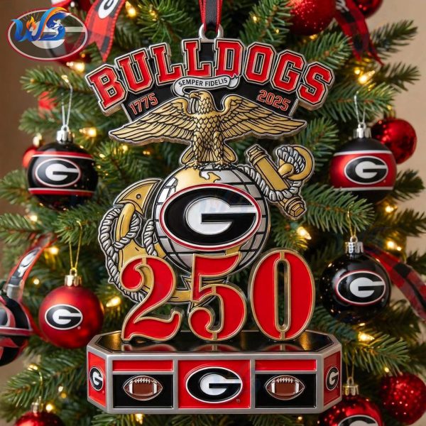 Georgia Bulldogs 250th Anniversary 1775-2025 Ornament