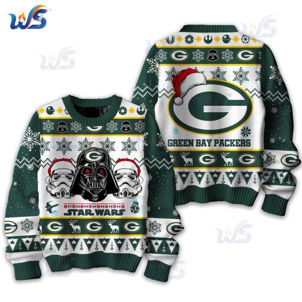 Green Bay Packers x Star Wars 2025 Ugly Sweater