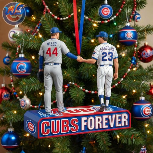 Holiday Baseball Keepsake Celebrating Chicago Cubs Forever Ornament