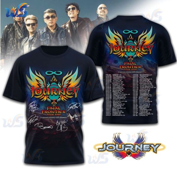 Journey Final Frontier Tour 2026 For Fans 3D T-Shirt