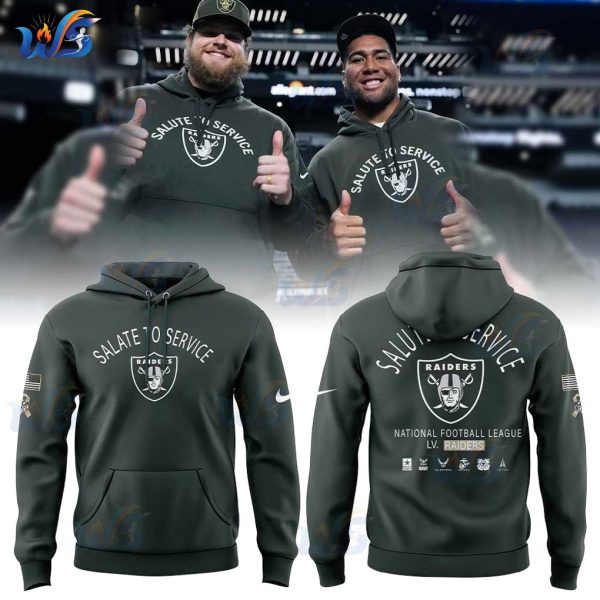 Las Vegas Raiders 2025 Salute to Service Hoodie