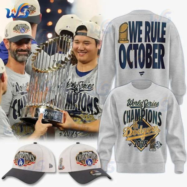 Los Angeles Dodgers 2025 World Series Champions Locker Room Sweatshirt