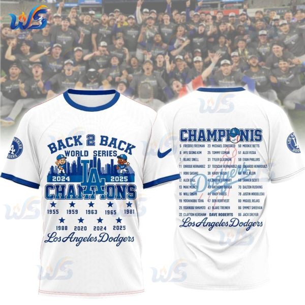 Los Angeles Dodgers 2025 World Series Winner Limited White T-Shirt, Hoodie, Zip Hoodie
