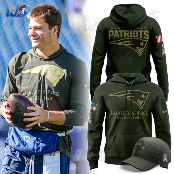 New England Patriots Salute to Service 2025 Hoodie