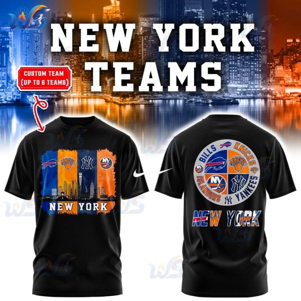 New York City Teams Bills, Knicks, Islanders 2025 T-Shirt, Hoodie