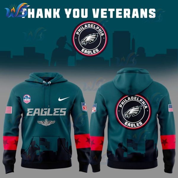 Philadelphia Eagles Veterans Day Game New 2025 Uniform Hoodie