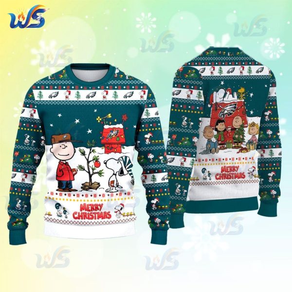 Philadelphia Eagles x Peanuts Christmas Ugly Sweater