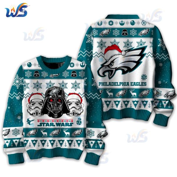 Philadelphia Eagles x Star War 2025 Christmas Gifts Ugly Sweater