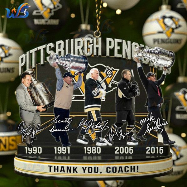 Pittsburgh Penguins Thank You Coach Ornament