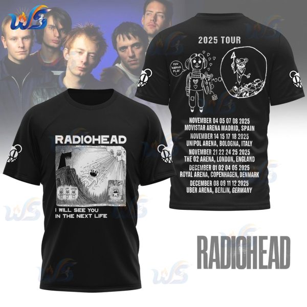 Radiohead 2025-26 Tour New Edition 3D T-Shirt