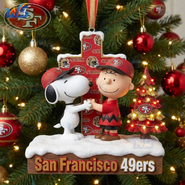 San Francisco 49ers x Peanuts 2025 Christmas Ornament