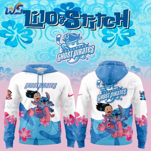 Savannah Ghost Pirates 2025 Lilo Stitch Limited Hoodie
