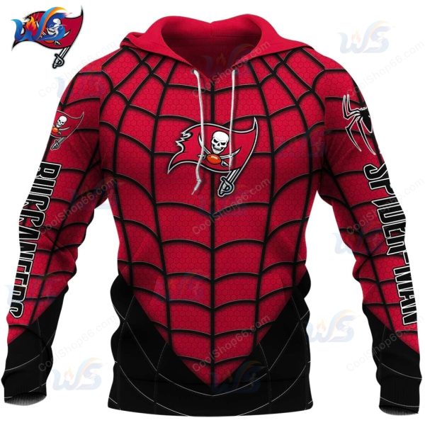 Tampa Bay Buccaneers x Spider Man 2025 Excellent Design Hoodie