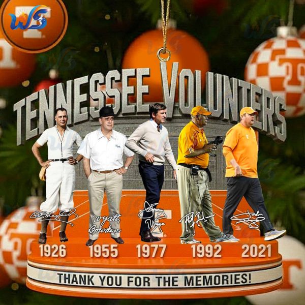 Tennessee Volunteers Thank For Memories Ornament