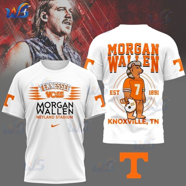 Tennessee Volunteers x Morgan Wallen Neyland Stadium 2025 T-Shirt