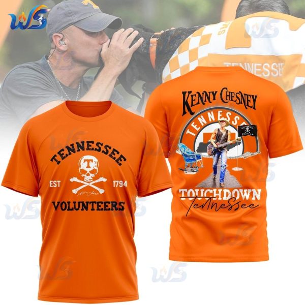 Tennessee x Kenny Chesney Touchdown 2025 3D T-Shirt