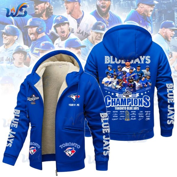 Toronto Blue Jays 2025 World Series Champions Fleece Zip Hoodie