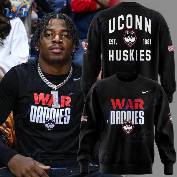 UConn Huskies War Daddies 2025 Sweatshirt
