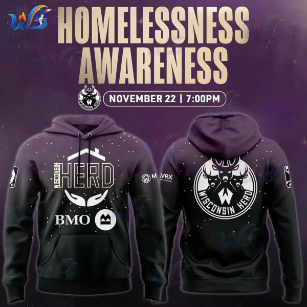 Wisconsin Herd Homelessness Awareness 2025 Hoodie