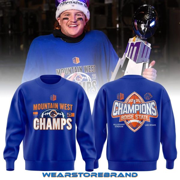 Boise State Broncos 2025 Mountain West Champs Sweatshirt
