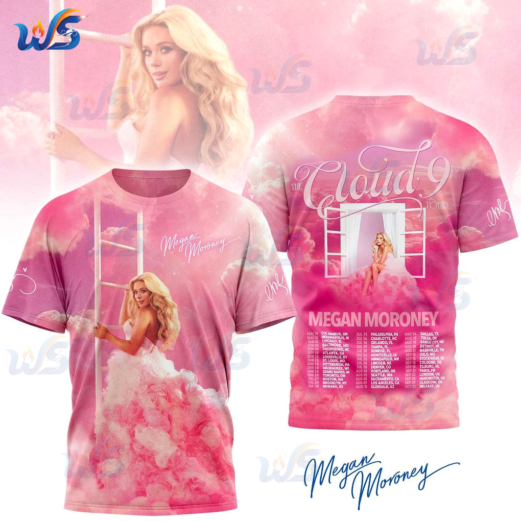 Megan Moroney The Cloud 9 Tour Beautiful T-Shirt Megan Moroney The Cloud 9 Tour Beautiful T-Shirt