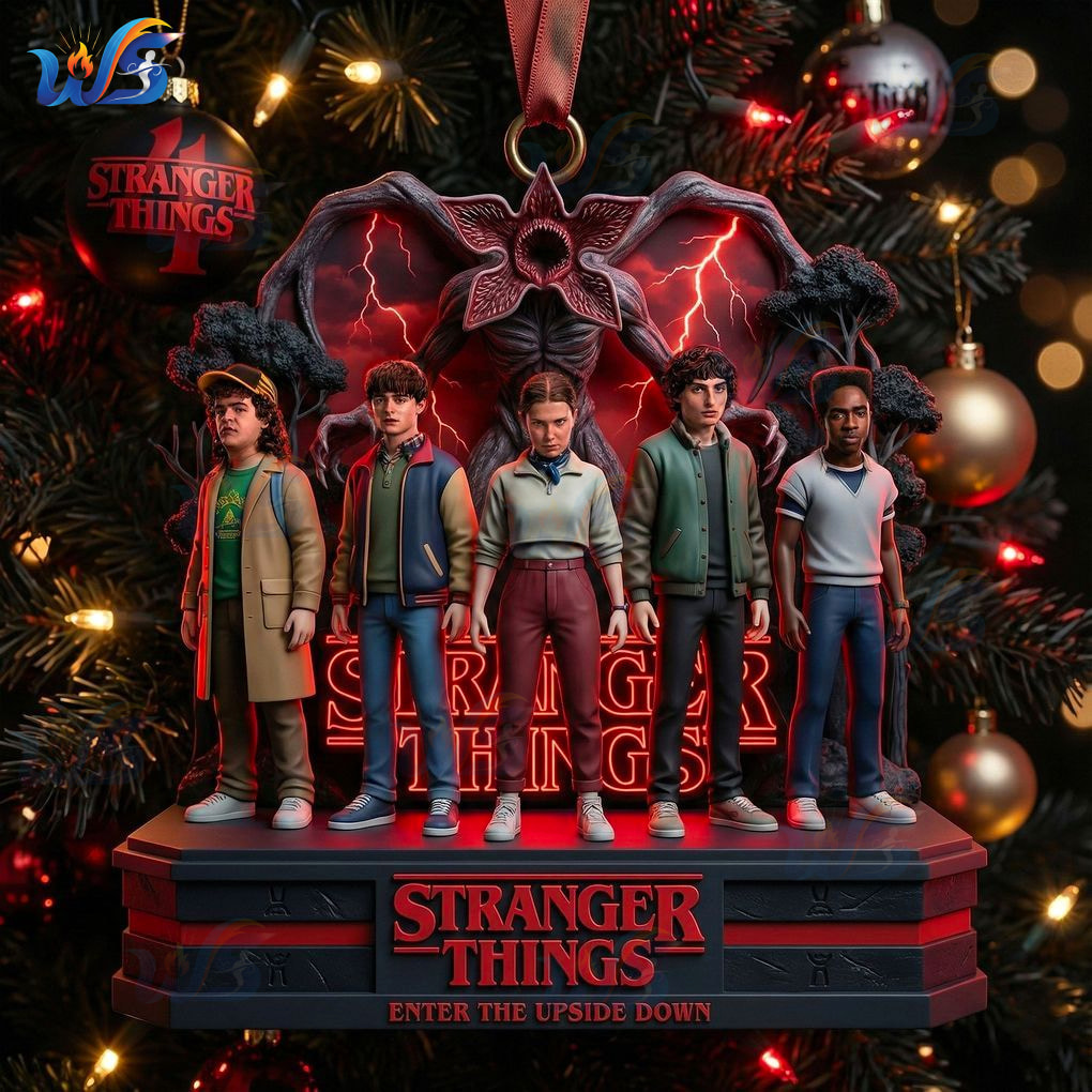 Stringer Things Enter Upside Down Special Ornament Stringer Things Enter Upside Down Special Ornament