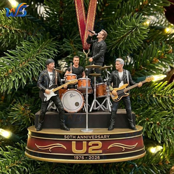 U2 Band 50th Anniversary 1976-2026 Ornament